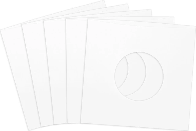 Alt view image 7 of 7 - (50) 7 Inch Record Paper Inner Sleeves - White Archival Acid Free - #07IW - 50 Sleeves