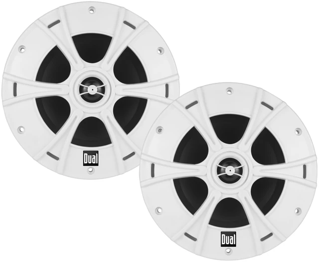 Main image of DMS6525 6.5" 2-Way Marine Speakers Pair IPX5 480W Peak IPX5 water-resistant, corrosion & rust protection, 480W peak 120W RMS per speaker, high performance 2-way sound, white