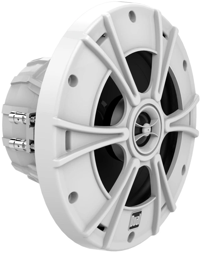 Alt view image 5 of 7 - DMS6525 6.5" 2-Way Marine Speakers Pair IPX5 480W Peak IPX5 water-resistant, corrosion & rust protection, 480W peak 120W RMS per speaker, high performance 2-way sound, white