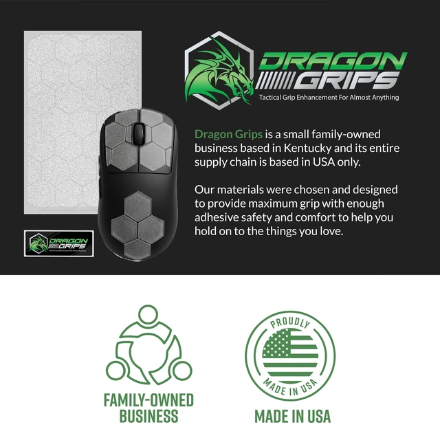 Alt view image 7 of 7 - Clear Rubber Grip Tape - 25 Precut 1" Hex Griptape Stickers (Pack of 1), Non-Slip Adhesive for Cell Phones, Controllers, Guns, and Mouse Grip Tape, Rubberized Durable Texture, Made in USA