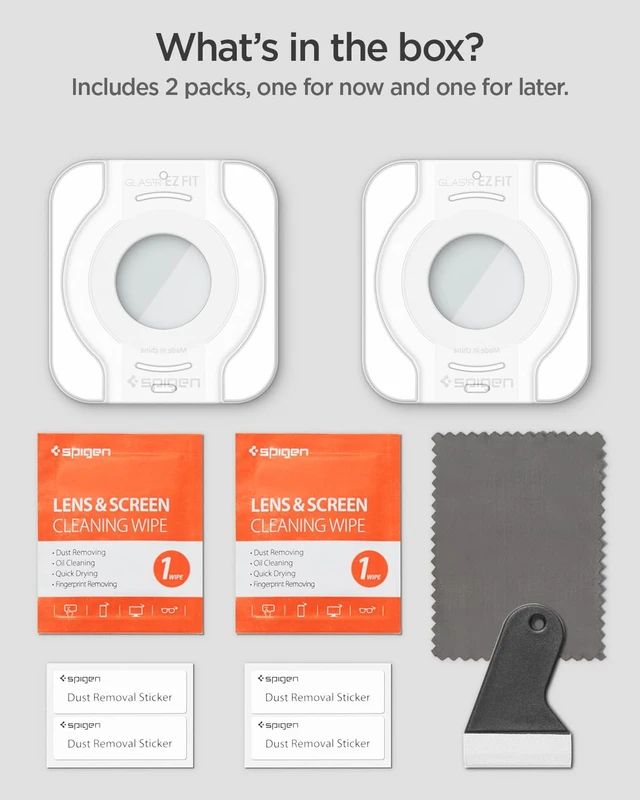 Alt view image 7 of 7 - GlasTR EZ FIT Screen Protector for Garmin fnix8, Fenix 8 Pro (47mm) 9H+ tempered glass, Scratch resistance, auto-align tray, Lab-tested 100% clarity, Original touch, 2 Pack