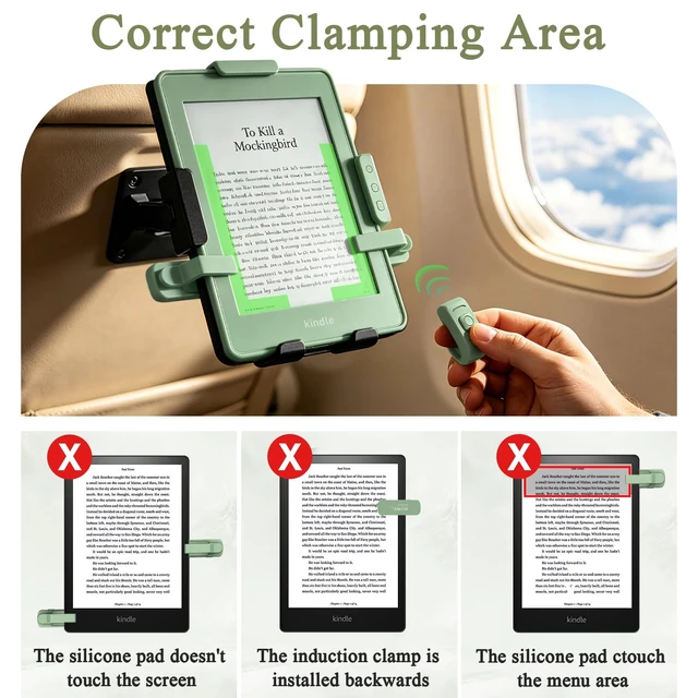 Alt view image 4 of 7 - Remote Control Page Turner Ring for Kindle Paperwhite Oasis Scribe Kobo Page Turner for iPad iPhone Android Tablets E-Readers, Kindle Accessories for Thick Cases, Camera Camcorder Remote Controls