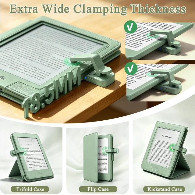 Alt view image 5 of 7 - Remote Control Page Turner Ring for Kindle Paperwhite Oasis Scribe Kobo Page Turner for iPad iPhone Android Tablets E-Readers, Kindle Accessories for Thick Cases, Camera Camcorder Remote Controls