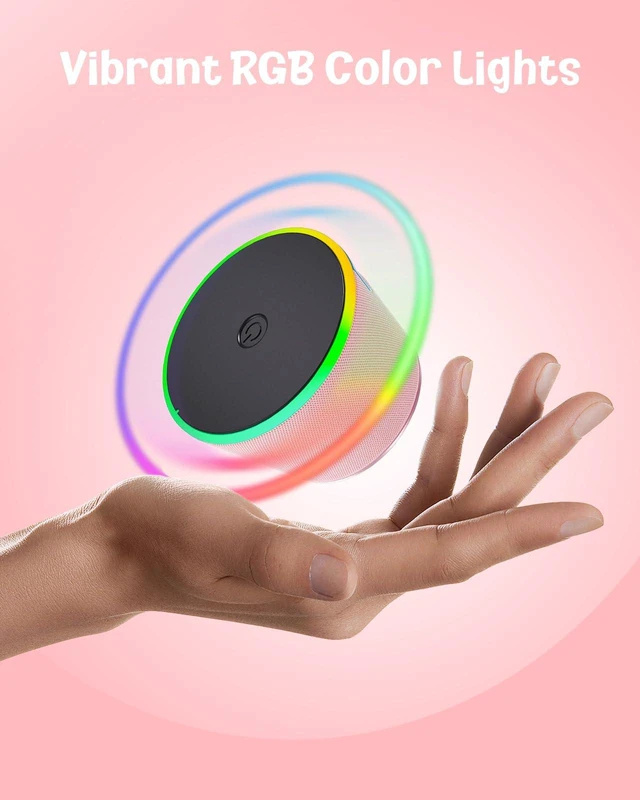 Alt view image 4 of 7 - Small Portable Bluetooth Speaker Birthday Gifts Magnetic Phone Stand Magnetic Wireless Bluetooth Speaker,TWS Pairing,9 RGB Modes,IPX5 Waterproof,Travel Essentials Cool Gadget for Women Teen Girl
