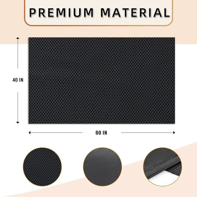 Alt view image 4 of 6 - Stereo Mesh Fabric for Speaker Repair - Premium Quality Speaker Grill Cloth for Speaker Restoration and Repair - 60 x 80 in / 150 x 200 CM Black
