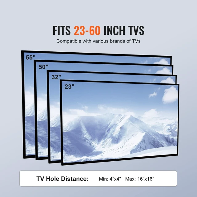 Alt view image 6 of 7 - Mobile TV Stand, Mobile TV Cart for 23 to 60 inch TVs, Height Adjustable Portable TV Stand with Wheels, with A Tray for Audio-Visual Devices, Rolling TV Stand with Mount for Bedroom, Living Room