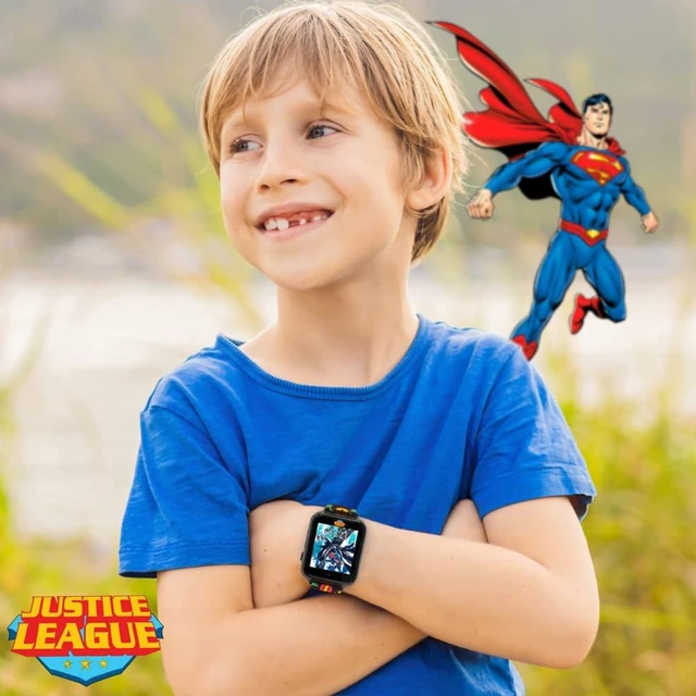 Alt view image 6 of 7 - Justice League Kids Interactive Smart Watch with Touchscreen, Camera, Games, Pedometer, Alarm Fun Learning Digital Watch for Boys & Girls Superhero-Themed Silicone Strap Fits Wrists 5.5-8