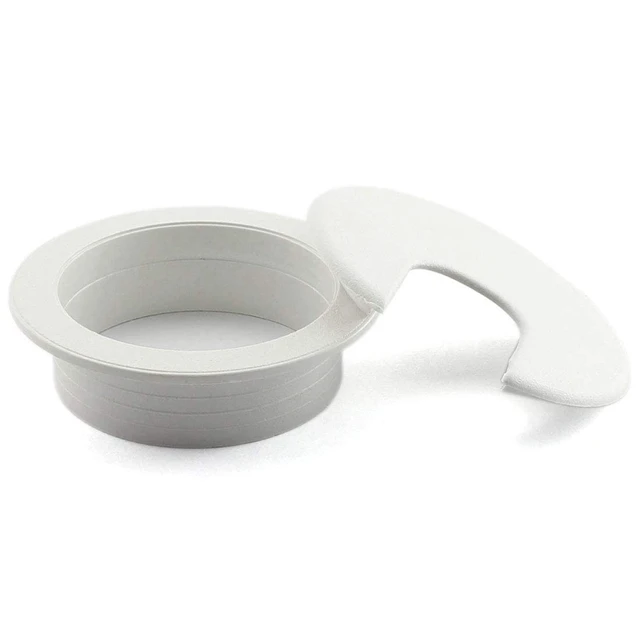 Alt view image 3 of 4 - 4pcs 2 Inch Desk Wire Cord Cable Grommets Hole Cover for Office PC Desk Cable Cord Organizer Plastic Cover (White-4Pcs)