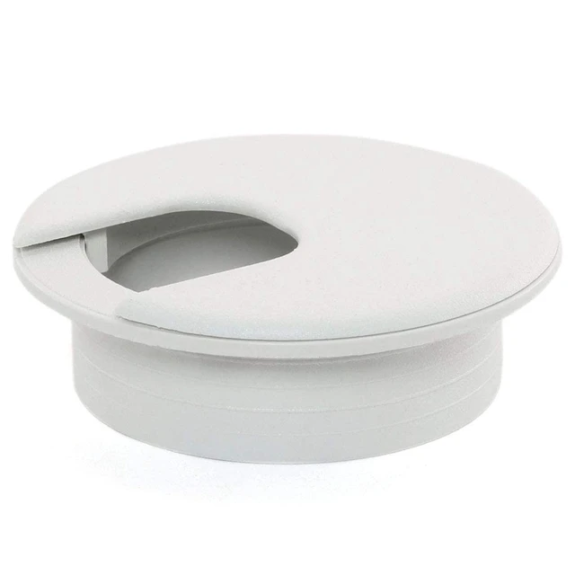 Alt view image 4 of 4 - 4pcs 2 Inch Desk Wire Cord Cable Grommets Hole Cover for Office PC Desk Cable Cord Organizer Plastic Cover (White-4Pcs)