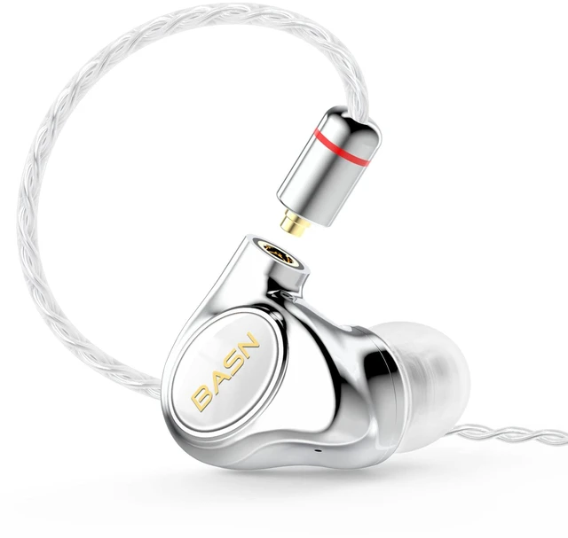 Main image of Metalen 4 Drivers in-Ear Monitor Headphones, Wired Earbuds, White 2BA+2DD Musicians Noise Isolating IEMs with Deep Bass, Two Detachable MMCX Cables with Case for Singers,Drummers,Bassists