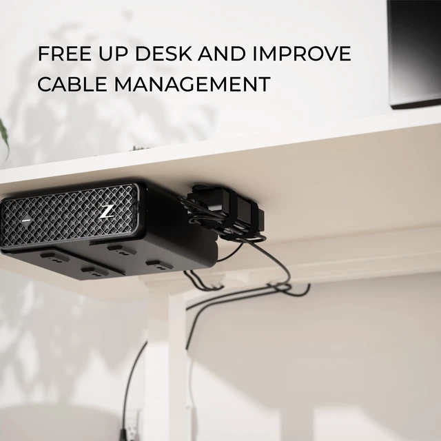 Alt view image 6 of 7 - Universal Small Mounting Bracket for Small Devices Fits Modems, Power Blocks, Mount on Wall or Under Desk, Vertically or Horizontally