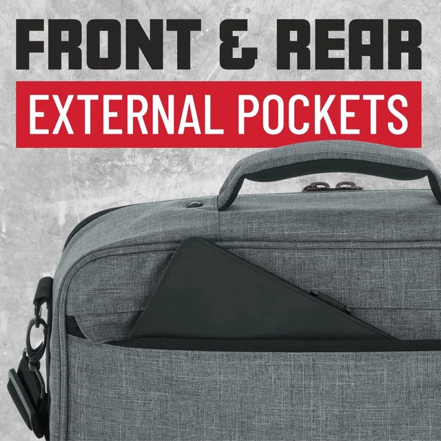 Alt view image 5 of 7 - Cases Transit Series Deluxe Equipment & Accessory Bag, 24" x 12" - Grey (GT-2412-GRY)