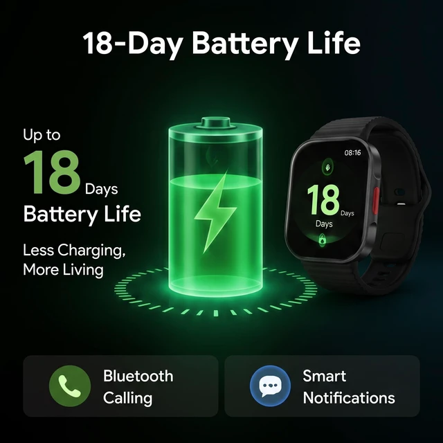 Alt view image 7 of 7 - REDMI Watch 6 Lite Smart Watch Gray 1.96" AMOLED 1500 nits AOD, BT calling, 18-day battery, 5 ATM, 150+ sport modes, 9.9 mm slim