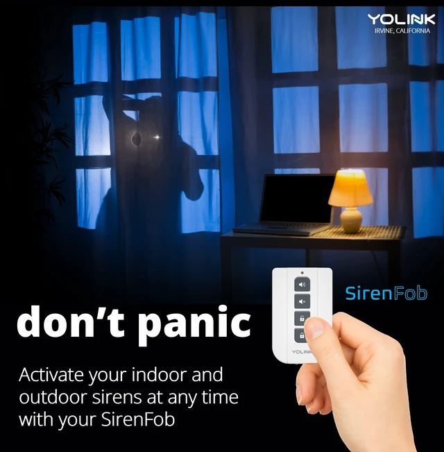Alt view image 5 of 7 - Outdoor Alarm Kit: Controller 2 + 130 dB Siren Paired Local Siren Control, 12V DC Needed for 130 dB, Remote App Control, LoRa Protocol Up to 2034 Feet, Hub Required