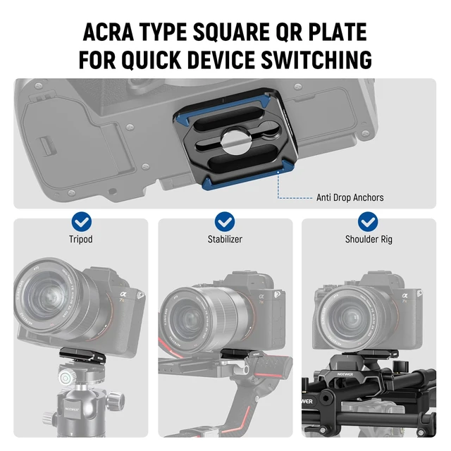 Alt view image 7 of 7 - Shoulder Mount Video Rig with Arca Quick Release DSLR Camera & Camcorder Mounting, Dual Handles 15mm Rods (16"/40cm), Filmmaking Video Stabilizer Compatible with SmallRig Follow Focus, SR007