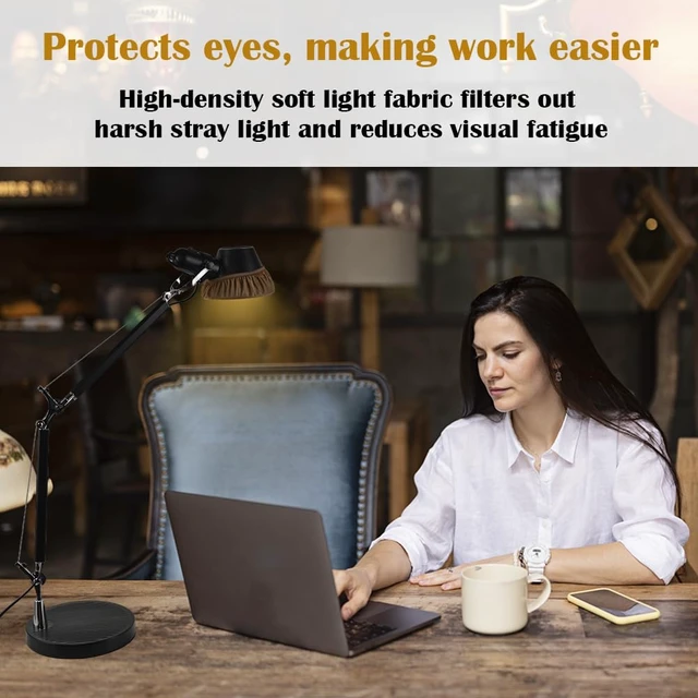 Alt view image 4 of 7 - LED Light Dimming Cover Diffuser Warm Light Diffusion Fabric Multiple Sizes for Desk Lamp, Pendant Light, Floor Lamp, Ceiling Light (Small)