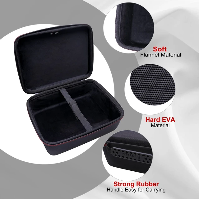 Alt view image 3 of 7 - LTGEM Hard Case for Mini Projector Carrying Bag, Inside: 10.3"x7.5"x3.5" Fits ELEPHAS Mini Projector Upgraded and Most Mini Projectors, Case Only