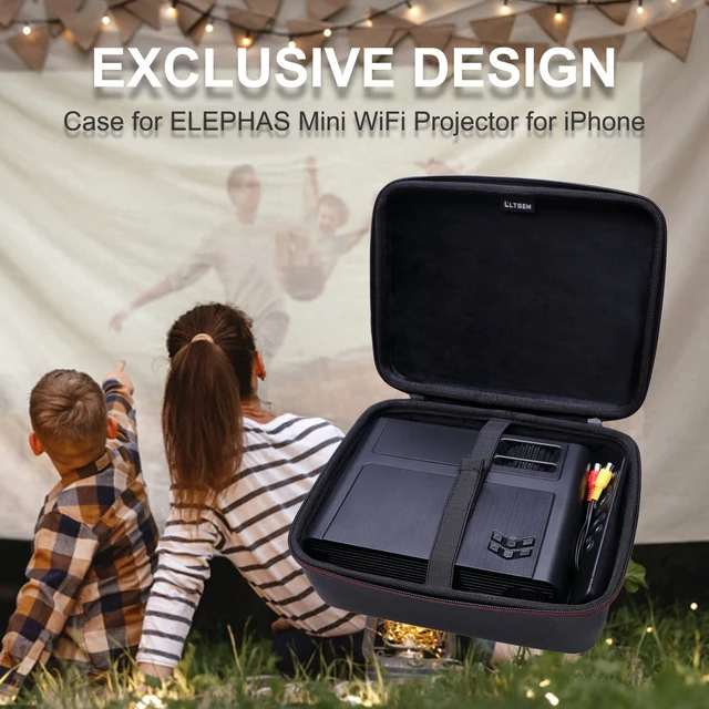 Alt view image 7 of 7 - LTGEM Hard Case for Mini Projector Carrying Bag, Inside: 10.3"x7.5"x3.5" Fits ELEPHAS Mini Projector Upgraded and Most Mini Projectors, Case Only