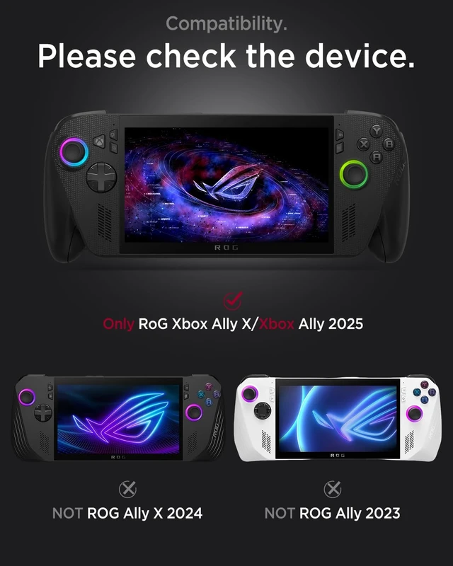 Alt view image 2 of 7 - Clear Case for ASUS ROG Xbox Ally X with Stand, Shockproof Anti-Scratch Non-Slip TPU Soft Silicone Protective Grip Cover for ROG Xbox Ally X 2025 Handheld Video Game Console with Kickstand