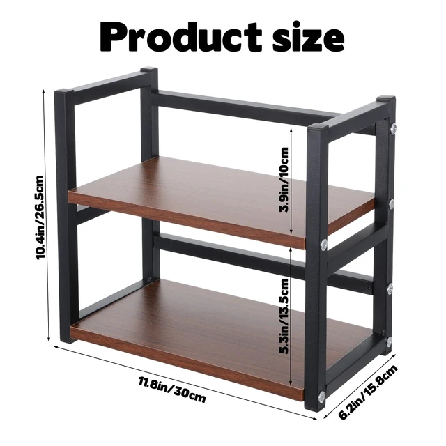 Alt view image 3 of 7 - CD Holder for Display Wooden Metal CD Storage Shelf Desk Rack Organizer Sturdy Game Disc Display CD Organizer for Countertop Storage Media Shelf Home Office Ideal for Music Enthusiasts (Black)