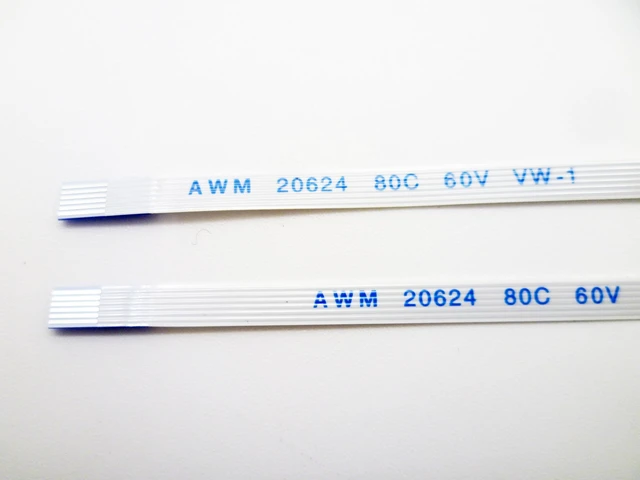 Alt view image 4 of 7 - 2X Flex Ribbon Cable Replacement Compatible with Sony PlayStation 5 PS5 KES-497A KEM-497AAA Console (6pins LED Light Board PCB Host)