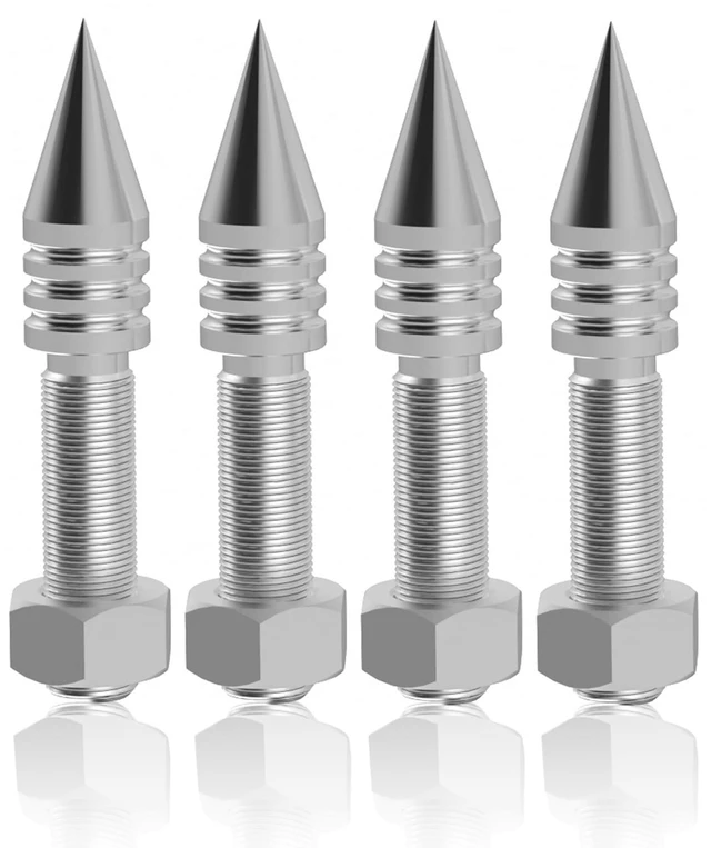 Main image of 4Pcs Speaker Spikes Stainless Steel Load 400KG(M6) HiFi Speaker Anti-Vibration Spikes Isolation Spikes Stand Foot for Speaker, Subwoofer, Amplifier, CD DVD Player