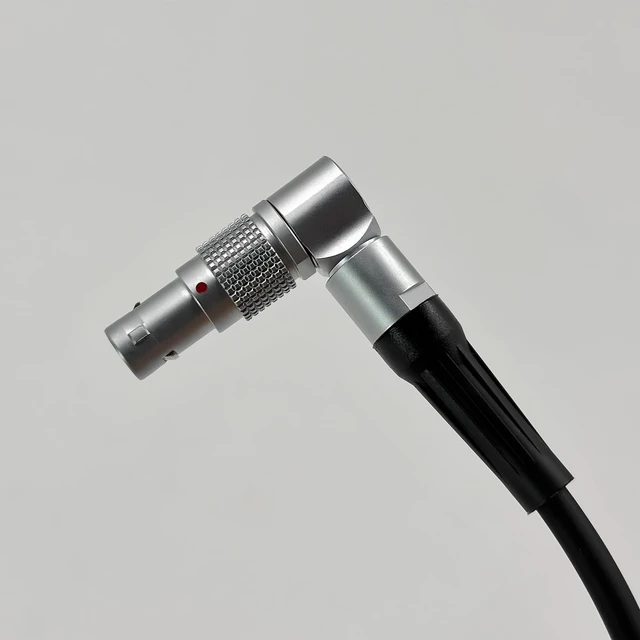 Alt view image 2 of 7 - Rotatable Right Angle Lemo-Compatible 0B 2 Pin Male to 2Pin Male Power Cable Suitable for Teradek Bond, SmallHD Monitor, ARRI Alexa, RED DSMC2, Z CAM E2 F6/S6, Transvideo, Preston, 39