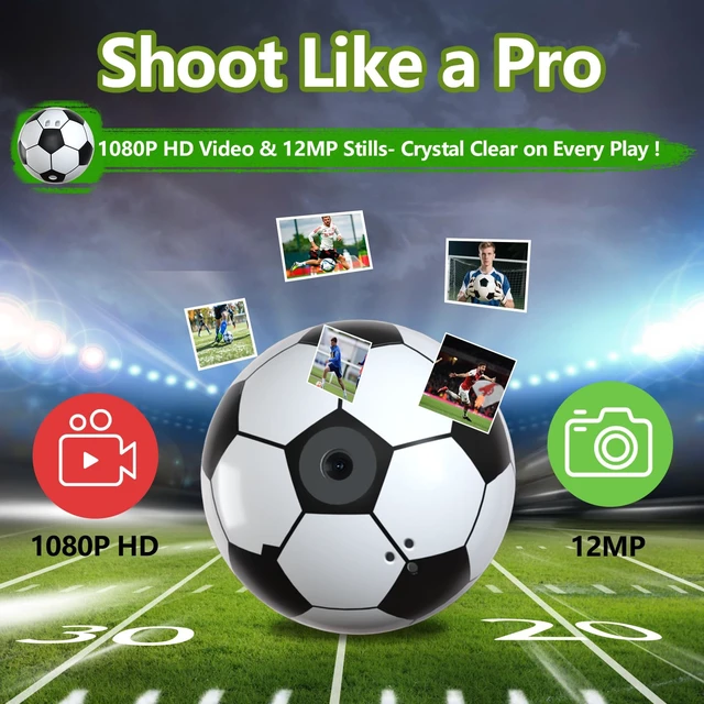 Alt view image 2 of 7 - 2026 Mini Keychain Ball Camera - 1080P FHD Tiny Digital Cameras with 16GB Card, 0.96" Screen & 12 Filters, Funny Compact Micro Pocket Cam Gift for Sports Fans,Kids,Birthdays,Party