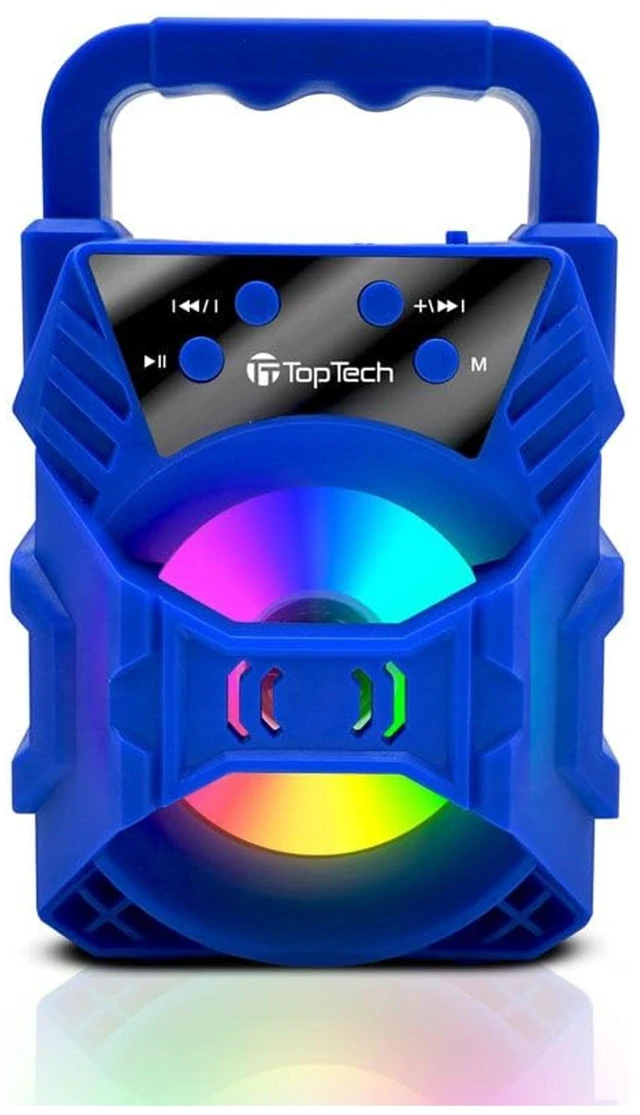 Main image of Audio Blade-4 400W Bluetooth Speaker, Portable 3-Inch Wireless Speaker with LED Lights, TWS Functionality, Karaoke Mode, 6-Hour Rechargeable Battery, USB Drive, TF Card, AUX, FM Radio, Blue