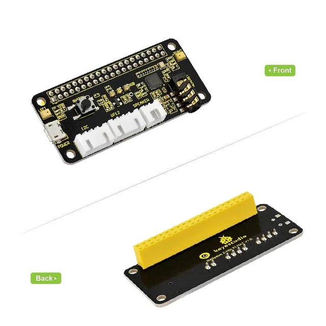 Alt view image 5 of 6 - ReSpeaker 2-Mic Pi HAT V1.0 for Raspberry Pi 4/4B, Raspberry Pi 3 3B+/2 2B