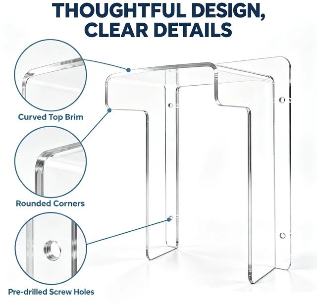 Alt view image 2 of 6 - Universal Doorbell Rain Cover Compatible with Video Doorbell E340/C31/C30/S330/S220/2K, Acrylic Doorbell Cover Weatherproof, Anti-Glare Sun Protection
