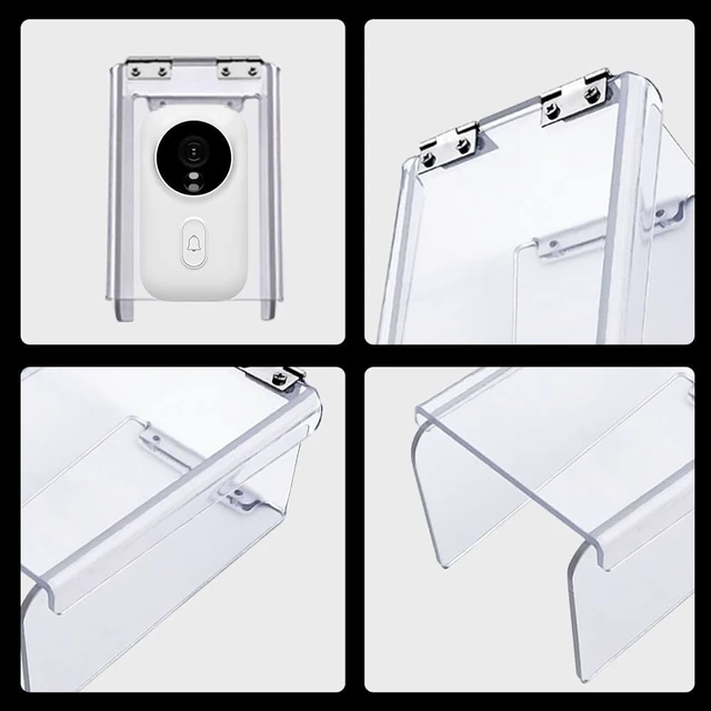 Alt view image 5 of 6 - Weatherproof Flip-Cover for Smart Door Locks & Keypads - Universal Rain Shield for Access Control Keypads, Door Phones, and Intercom Systems(Y140 - Flip lid)