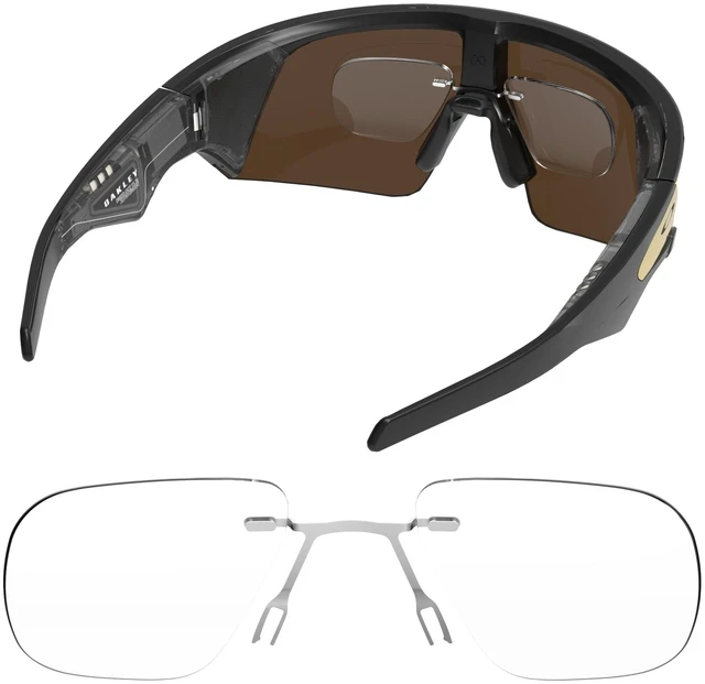 Main image of HiBloks Clip-On Lenses for Oakley Meta Vanguard Glasses Custom Prescription Lens Replaceable Clip-On for Custom Prescription Lenses with Eyeglasses Cloth Accessory for Oakley Vanguard Glasses, Clear