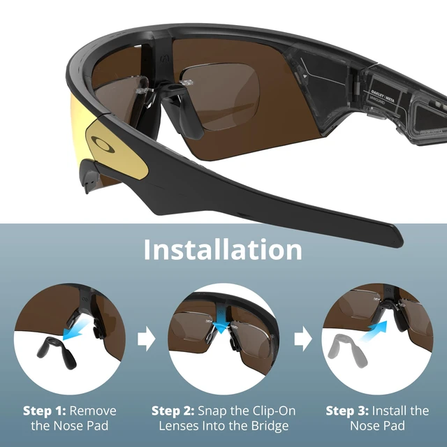 Alt view image 3 of 7 - HiBloks Clip-On Lenses for Oakley Meta Vanguard Glasses Custom Prescription Lens Replaceable Clip-On for Custom Prescription Lenses with Eyeglasses Cloth Accessory for Oakley Vanguard Glasses, Clear