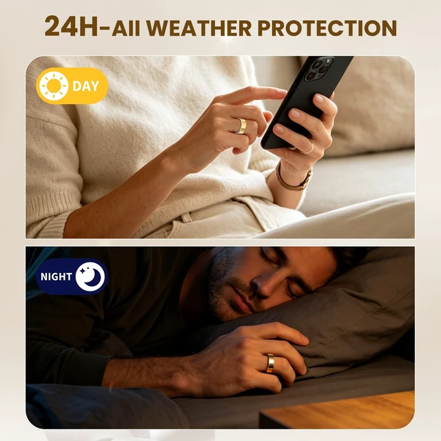 Alt view image 7 of 7 - 10-Pack Cover Compatible with Ringconn Gen-3 - Ultra-Thin Clear 0.13mm Invisible Skin Protective Film, Anti-Scratch Smart Ring Protector, Supports Charging Without Removal