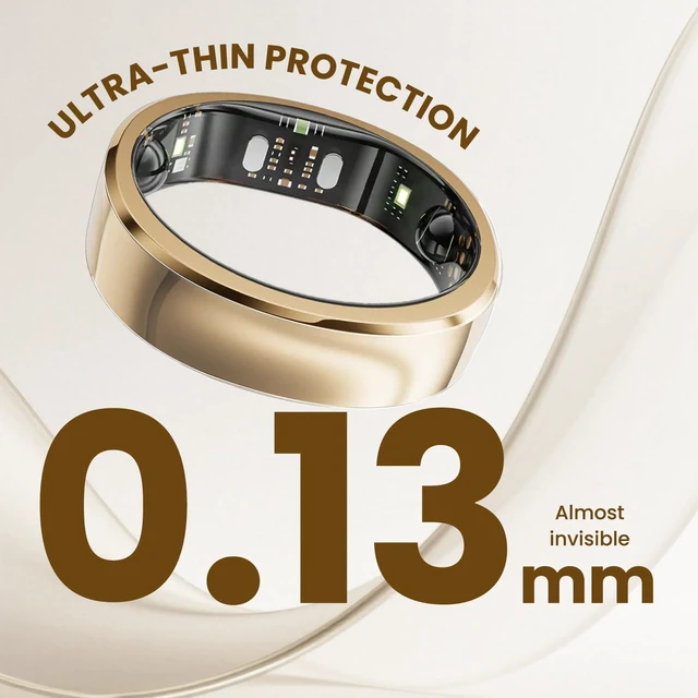 Alt view image 3 of 7 - 10-Pack Cover Compatible with Ringconn Gen-3 - Ultra-Thin Clear 0.13mm Invisible Skin Protective Film, Anti-Scratch Smart Ring Protector, Supports Charging Without Removal