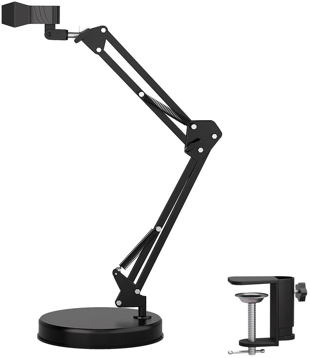 Main image of Max 21inch Height Universal Stand, Height 0-21in Adjustable Digital USB Microscope Stand for Max Diameter 6cm USB Digital Wireless WiFi Microscope Camera Come with Table Clamp