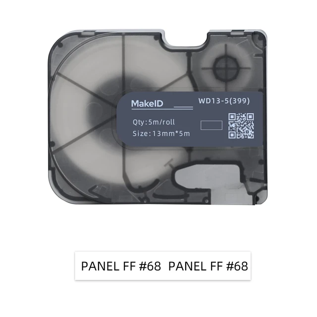 Main image of P31S Nylon Label Cartridge, -196°C to 145°C, Black on White Withstands -196°C to 145°C, cryogenic laboratory labeling, wire and cable labeling, general identification
