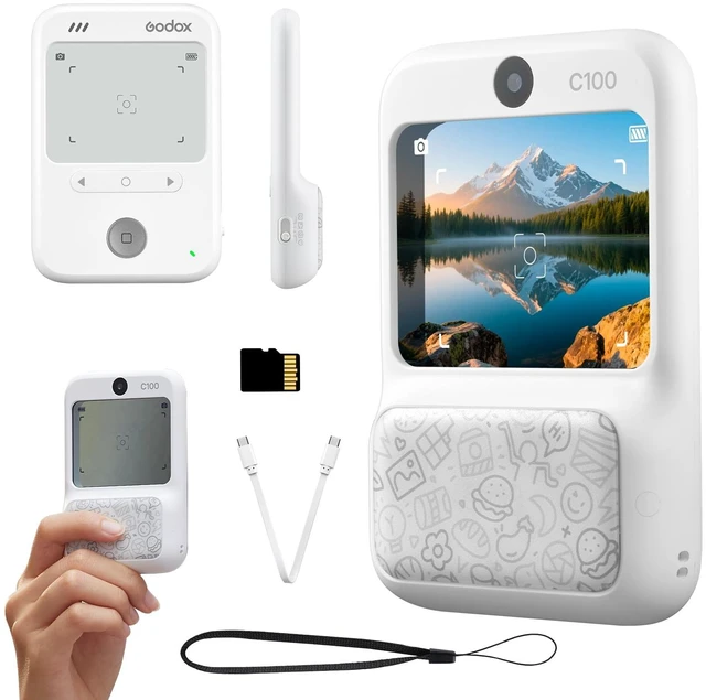 Main image of C100 Lo-Fi Digital Camera with Light Meter & Transparent Viewfinder Screen-Free Shooting, Transparent Viewfinder, Built-In Light Meter, 2MP Lo-Fi Photos& 65g Pocket Designwith TF Card