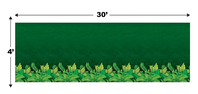 Alt view image 2 of 2 - Jungle Foliage Backdrop Party Accessory
