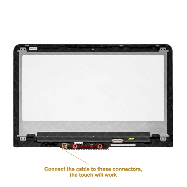Alt view image 3 of 4 - 13.3 inch 1366x768 HD LED LCD Display Touch Screen Digitizer Assembly + Bezel for HP Pavilion X360 m3-u100 m3-u101dx m3-u103dx m3-u105dx with Touch Control Board