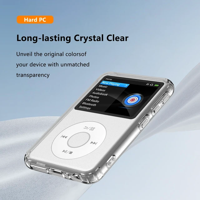 Alt view image 6 of 7 - Phone Case for Innioasis Y2 Mp3 Player, with 2 Pack Built-in Screen Protector,Flexible Silicone TPU Shockproof Anti-Scratch, Non-Yellowing,Slim Fit Cover Case for Innioasis Y2,Clear