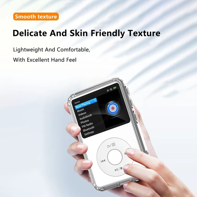 Alt view image 7 of 7 - Phone Case for Innioasis Y2 Mp3 Player, with 2 Pack Built-in Screen Protector,Flexible Silicone TPU Shockproof Anti-Scratch, Non-Yellowing,Slim Fit Cover Case for Innioasis Y2,Clear