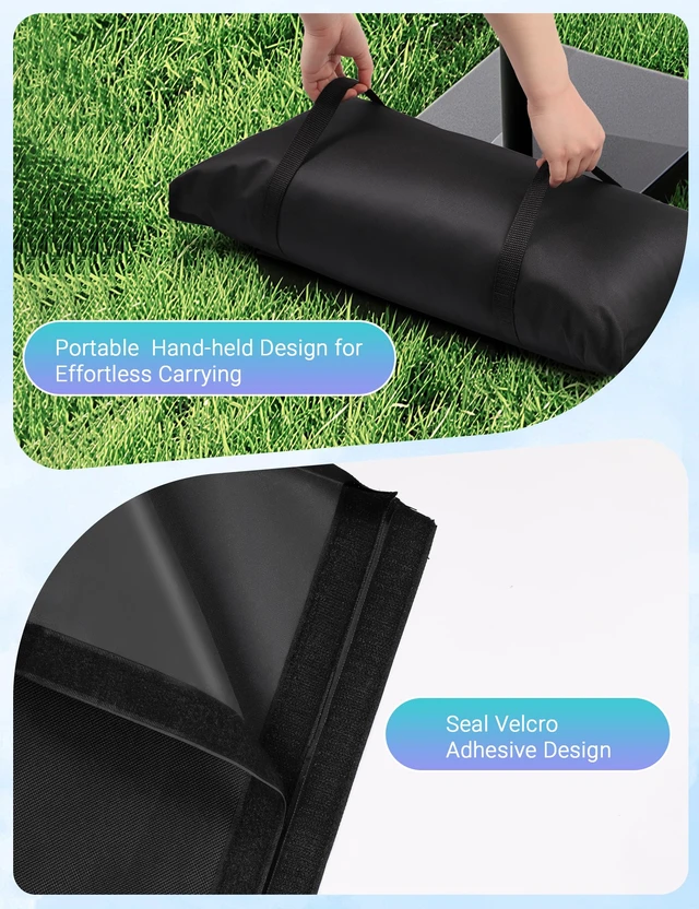 Alt view image 5 of 7 - 4 Pack Sand Bag for Umbrella Base, Fillable Weight Sandbags, No Sand Durable Sandbags Weights for Garden Furniture, Trampoline, Outdoor Umbrellas, Poolside Ideal for Outdoor Patio & Backyard