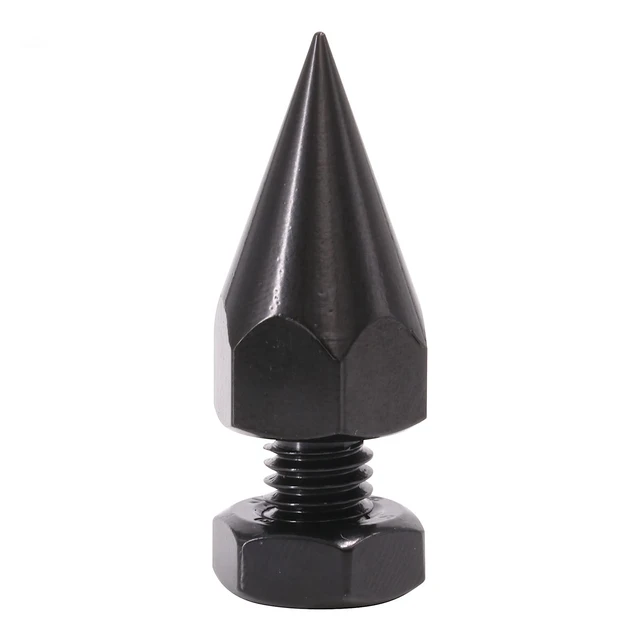 Alt view image 7 of 7 - 4 Pack Speaker Spikes Floor Protectors Adjustable Speake Isolation Spikes M10 Black for Subwoofer CD DVD Player Audio Amplifier Turntable Recorder Chassis with Speaker Isolation Feet Pad