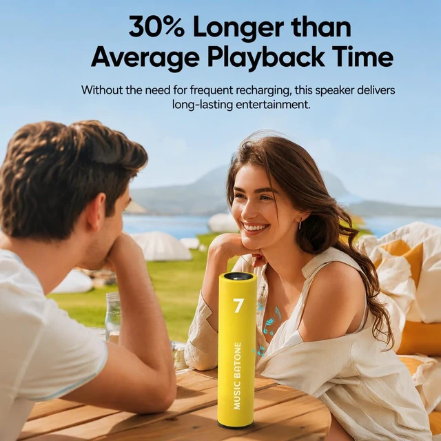 Alt view image 7 of 7 - Portable Bluetooth Speaker,Stereo & Deep Bass,2000mAh Battery(Yellow Attractive exterior design, excellent sound quality Rugged Outdoor for Party,camping,sport.and even more suitable as a gift