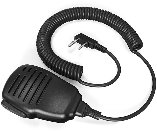 Main image of Walkie Talkie Shoulder Mic 2 Pin Remote Wire Shoulder Microphone Portable Handheld Police Label Mics K Standard with Rotating Clip PTT for FPCN30A FPCN10A Pro FPCN20A FWCN30A Radios