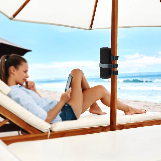 Alt view image 4 of 7 - Portable Speaker Mount for Golf Cart Accessories, Adjustable Bluetooth Speaker Mount with a waterproof strap fits JBL Charge 5/6, Flip 5/6 & Beats Pill. Great for golf carts and bikes