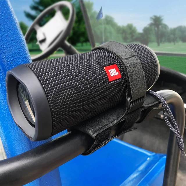 Alt view image 7 of 7 - Portable Speaker Mount for Golf Cart Accessories, Adjustable Bluetooth Speaker Mount with a waterproof strap fits JBL Charge 5/6, Flip 5/6 & Beats Pill. Great for golf carts and bikes