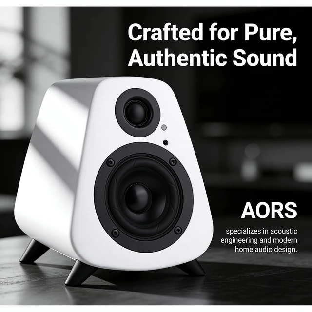 Alt view image 6 of 7 - Powered Bookshelf Speaker,Active Bluetooth 5.3 80W RMS 2-Way Stereo / 3 Aluminum Long-Stroke Woofer & 20 mm Silk Dome Tweeter, RCA + Optical Inputs, Sub-Out & Remote WoodenAS-31 (Matte White)